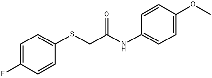 Acetamide, 2-[(4-fluorophenyl)thio]-N-(4-methoxyphenyl)- Structural