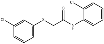Acetamide, N-(2-chlorophenyl)-2-[(3-chlorophenyl)thio]- Structural