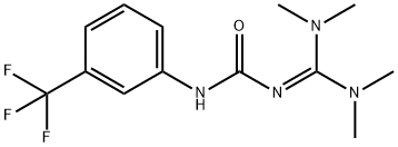 Urea, N-[bis(dimethylamino)methylene]-N'-[3-(trifluoromethyl)phenyl]- Structural