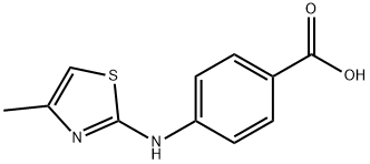Benzoic acid, 4-[(4-methyl-2-thiazolyl)amino]- Structural