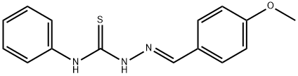 Hydrazinecarbothioamide, 2-[(4-methoxyphenyl)methylene]-N-phenyl-, (2E)- Structural