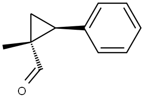 rac-(1R,2S)-1-methyl-2-phenylcyclopropane-1-carbaldehyde Structural