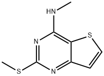 Thieno[3,2-d]pyrimidin-4-amine, N-methyl-2-(methylthio)- Structural