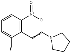 Pyrrolidine, 1-[2-(2-fluoro-6-nitrophenyl)ethenyl]- Structural
