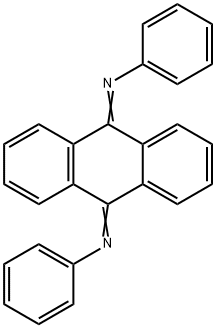 Benzenamine, N,N'-9,10-anthracenediylidenebis- Structural