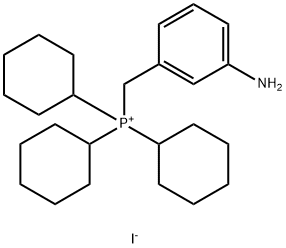 Phosphonium, [(3-aminophenyl)methyl]tricyclohexyl-, iodide (1:1) Structural
