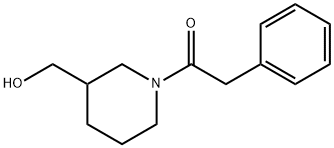 Ethanone, 1-[3-(hydroxymethyl)-1-piperidinyl]-2-phenyl- Structural