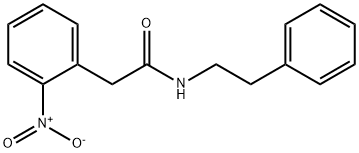 Benzeneacetamide, 2-nitro-N-(2-phenylethyl)- Structural