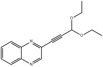 Quinoxaline, 2-(3,3-diethoxy-1-propyn-1-yl)- Structural
