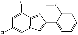 Imidazo[1,2-a]pyridine, 6,8-dichloro-2-(2-methoxyphenyl)- Structural