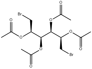 L-Mannitol, 1,6-dibromo-1,6-dideoxy-, tetraacetate (9CI) Structural