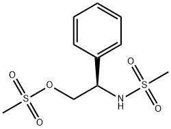 Methanesulfonamide, N-[(1R)-2-[(methylsulfonyl)oxy]-1-phenylethyl]- Structural