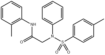 N-(2-methylphenyl)-N~2~-[(4-methylphenyl)sulfonyl]-N~2~-phenylglycinamide Structural