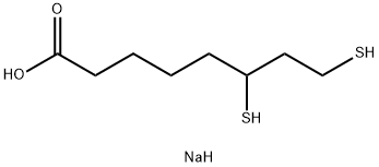 Octanoic acid, 6,8-dimercapto-, sodium salt (1:1) Structural
