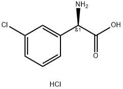 D-(-)-α-AMino-3-chlorophenylacetyl chloride (hydrochloride) Structural