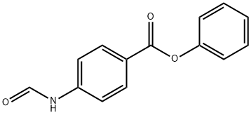 Benzoic acid, 4-(formylamino)-, phenyl ester Structural