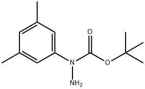 Hydrazinecarboxylic acid, 1-(3,5-dimethylphenyl)-, 1,1-dimethylethyl ester Structural