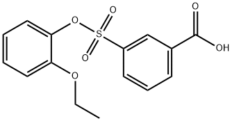 Benzoic acid, 3-[(2-ethoxyphenoxy)sulfonyl]- Structural