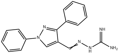 Hydrazinecarboximidamide, 2-[(1,3-diphenyl-1H-pyrazol-4-yl)methylene]- Structural