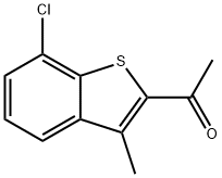 Ethanone, 1-(7-chloro-3-methylbenzo[b]thien-2-yl)- Structural
