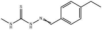 Hydrazinecarbothioamide, 2-[(4-ethylphenyl)methylene]-N-methyl- Structural