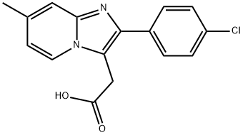 Imidazo[1,2-a]pyridine-3-acetic acid, 2-(4-chlorophenyl)-7-methyl- Structural
