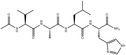 L-Histidinamide, N-acetyl-L-valyl-L-alanyl-L-leucyl- (9CI) Structural