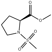 L-Proline, 1-(methylsulfonyl)-, methyl ester Structural