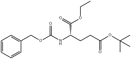 L-Glutamic acid, N-[(phenylmethoxy)carbonyl]-, 5-(1,1-dimethylethyl) 1-ethyl ester Structural