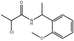 Propanamide, 2-chloro-N-[1-(2-methoxyphenyl)ethyl]- Structural