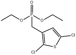 Phosphonic acid, P-[(2,5-dichloro-3-thienyl)methyl]-, diethyl ester Structural