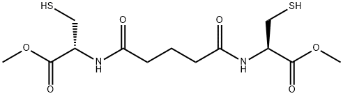 L-Cysteine, N,N'-(1,5-dioxo-1,5-pentanediyl)bis-, dimethyl ester (9CI) Structural