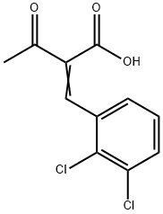 Butanoic acid, 2-[(2,3-dichlorophenyl)methylene]-3-oxo- Structural
