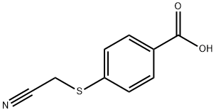 Benzoic acid, 4-[(cyanomethyl)thio]- Structural