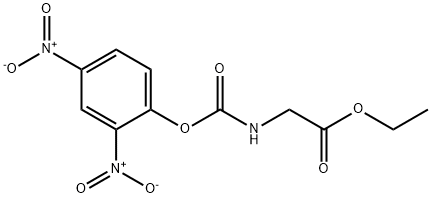 Glycine, N-[(2,4-dinitrophenoxy)carbonyl]-, ethyl ester Structural