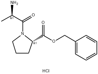 L-Proline, D-alanyl-, phenylmethyl ester, hydrochloride (1:1) Structural