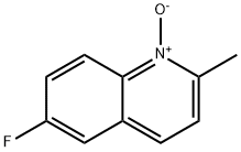 Quinoline, 6-fluoro-2-methyl-, 1-oxide Structural