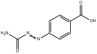 Benzoic acid, 4-[2-(aminocarbonyl)diazenyl]- Structural
