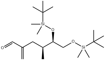 Hexanal, 5,6-bis[[(1,1-dimethylethyl)dimethylsilyl]oxy]-4-methyl-2-methylene-, (4S,5R)- Structural