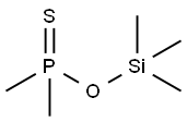 Phosphinothioic acid, P,P-dimethyl-, O-(trimethylsilyl) ester Structural