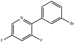 Pyridine, 2-(3-bromophenyl)-3,5-difluoro- Structural