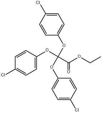 Acetic acid, 2,2,2-tris(4-chlorophenoxy)-, ethyl ester Structural
