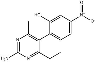 Phenol, 2-(2-amino-4-ethyl-6-methyl-5-pyrimidinyl)-5-nitro- Structural