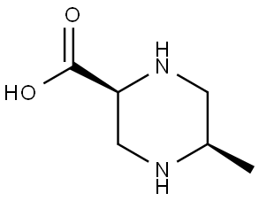 rel-(2R,5S)-5-methylpiperazine-2-carboxylic acid Structural