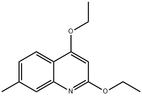 Quinoline, 2,4-diethoxy-7-methyl- Structural