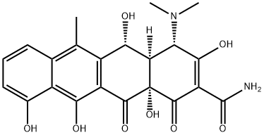 (4S,4aR,5R,12aS)-4-(dimethylamino)-3,5,10,11,12a-pentahydroxy-6-methyl-1,12-dioxo-1,4,4a,5,12,12a-hexahydrotetracene-2-carboxamide Structural