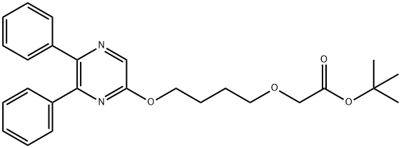 Acetic acid, 2-[4-[(5,6-diphenyl-2-pyrazinyl)oxy]butoxy]-, 1,1-dimethylethyl ester