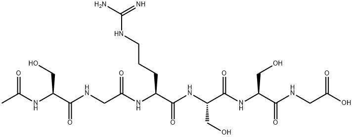 Glycine, N-acetyl-L-serylglycyl-L-arginyl-L-seryl-L-seryl- (9CI) Structural