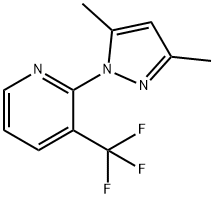 Pyridine, 2-(3,5-dimethyl-1H-pyrazol-1-yl)-3-(trifluoromethyl)- Structural