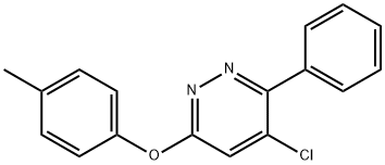 Pyridazine, 4-chloro-6-(4-methylphenoxy)-3-phenyl- Structural